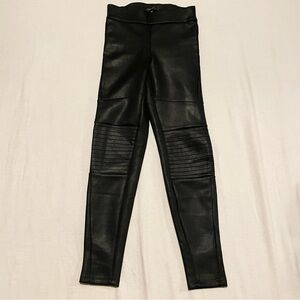 Dynamite Black Faux Leather Leggings Size XS